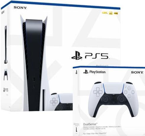 Image du produit Sony PlayStation 5 avec une deuxième manette sans fil DualSense