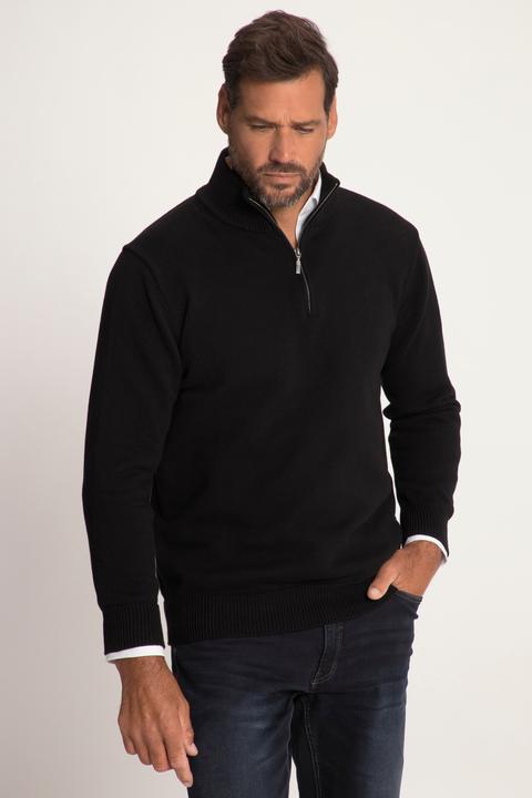 Produktbild JP1880 JP 1880 Stricktroyer, Stehkragen, Zipper, Langarm, bis 7 XL (5XL)