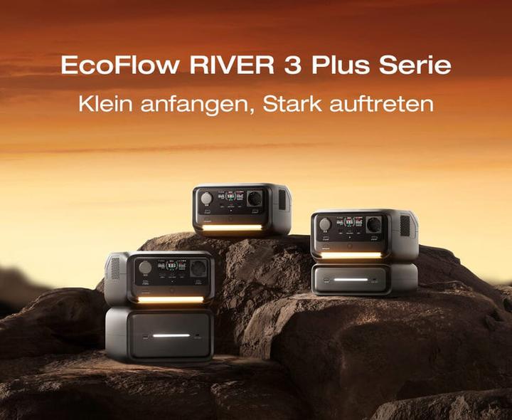 Immagine prodotto EcoFlow POWER STATION RIVER 3 MAX/PLUS WRL 5015601104 (286 Wh, 4.70 kg)