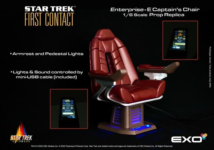 Produktbild Exo-6 Star Trek: First Contact - Captain's Chair 1:6 Scale Prop Replica