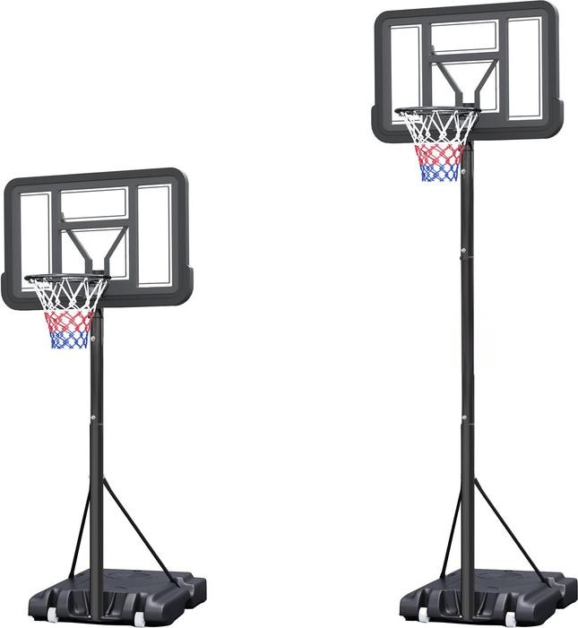 Produktbild Dönges Basketballkorb, höhenverstellbar 2,3m - 3,05m, mit Ball und Luftpumpe