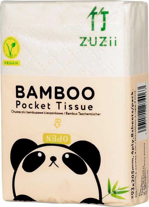 Produktbild Zuzii Bambus -Taschentücher 8 x 8 PCs -
