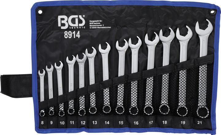 Actual product image BGS Combination spanner set (19 mm, 12 mm, 14 mm, 16 mm, 10 mm, 21 mm, 18 mm, 17 mm, 11 mm, 15 mm, 8 mm, 9 mm, 13 mm, 20 mm)
