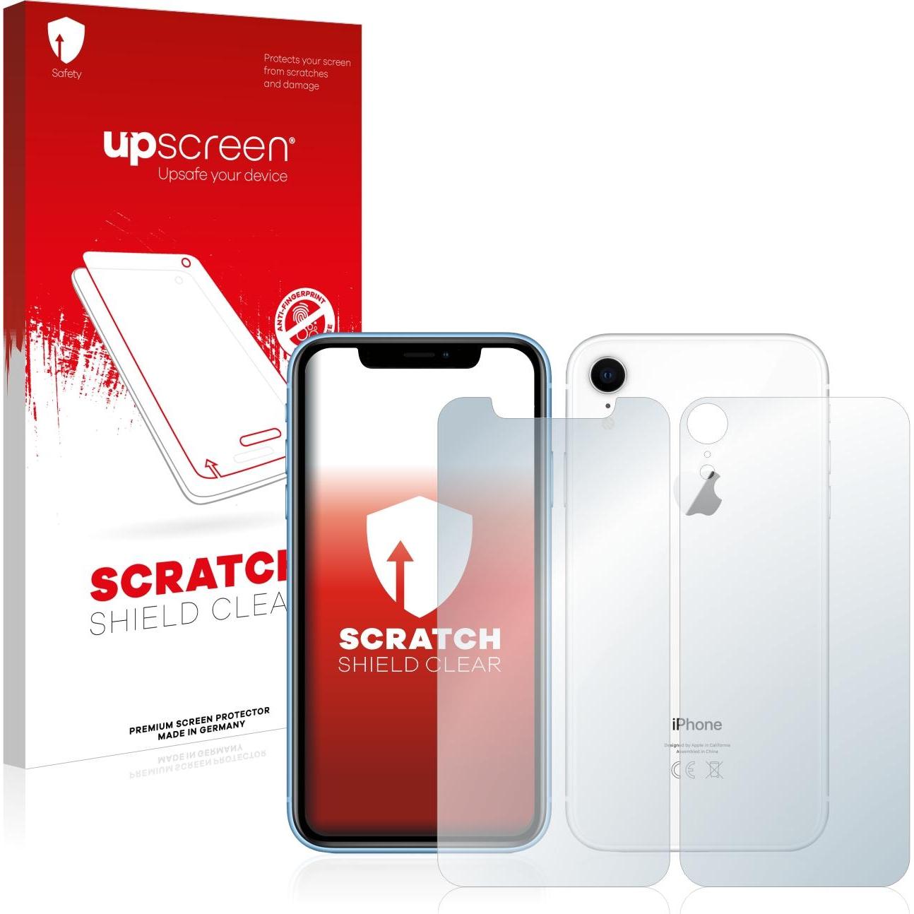 upscreen Scratch Shield Displayschutz (1 Stück, Apple iPhone XR), Smartphone Schutzfolie, Transparent