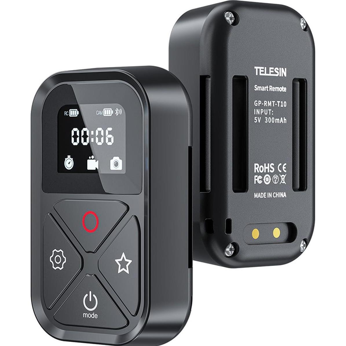 Telesin Telecomando per GoPro (GP-RMT-T10), Accessori action cam, Nero