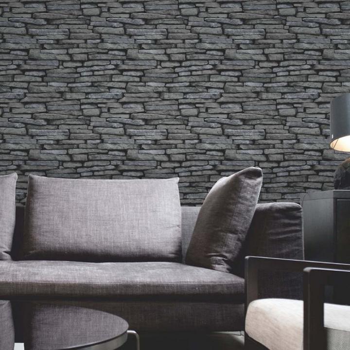 Actual product image Fine Decor Stone Effect Wallpaper (52 x 1000 cm)
