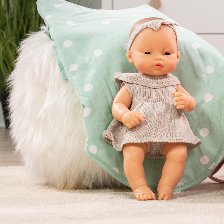 Produktbild Miniland Strickset 32cm Kleid&Haarband