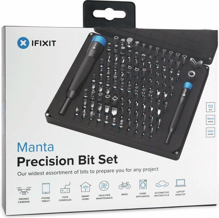 Produktbild iFixit Manta Precision Bit Set (PH00, PH2, PH1, PH0000, PH0, PH3)