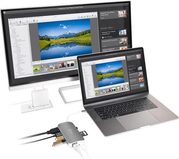Actual product image j5Create Multi Dock (USB-C, 1 portion)