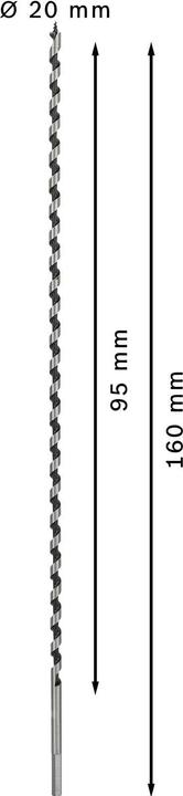 Produktbild Bosch Professional Zubehör PRO Wood Holzschlangenbohrer, 7 x 385 x 450 mm (5.6 mm)