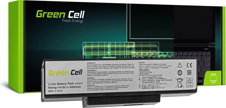 Produktbild GreenCell AS06 - Akku - ASUS - N71 K72 K72J K72F K73SV N71 N73 N73S N73SV X73S (6 Zellen, 4400 mAh)