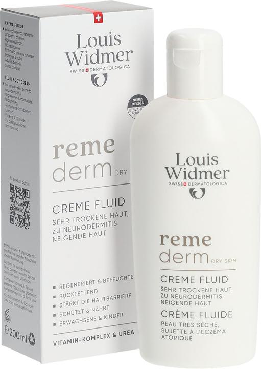 Actual product image Widmer Louis Remederm Creme Fluide ohne Parfum 200 ml (200 ml, Face fluid)