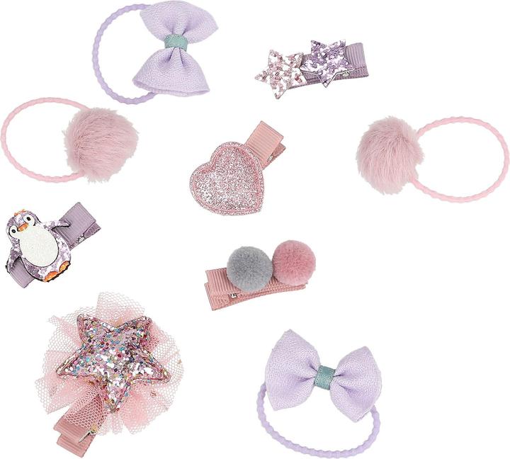 Image du produit Princess Mimi - Hair Accessories - Powdery Pinks and Purples (Set d'élastiques pour cheveux)