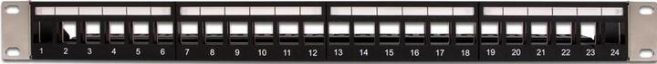 Immagine prodotto Delock 19? Pannello patch Keystone a 24 porte con guida di rilievo nero