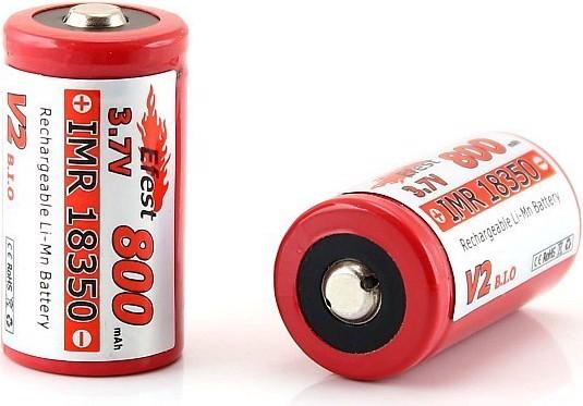 Image du produit Efest Akku IMR 18350 V2 (Pluspol erhöht) (18350, 800 mAh)