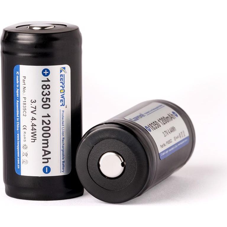 Keeppower 18350 (1 Stk., 18350, 1200 mAh), Batterien + Akkus