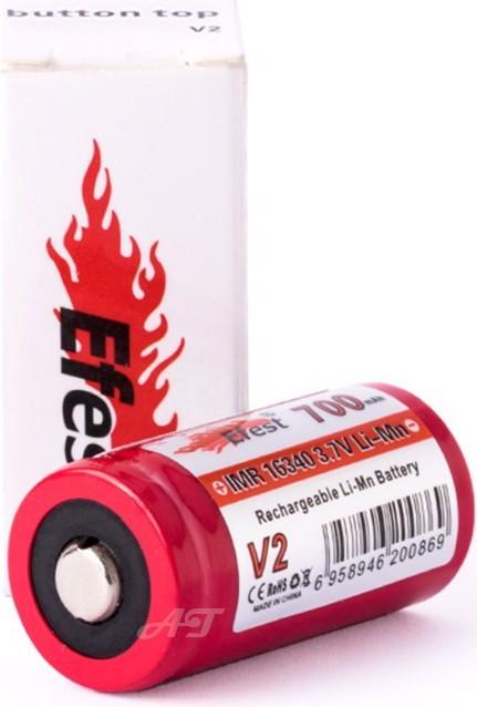 Produktbild Efest Akku IMR 16340 V2 (Pluspol erhöht) (16340, 700 mAh)