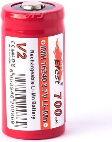 Produktbild Efest Akku IMR 16340 V2 (Pluspol erhöht) (16340, 700 mAh)