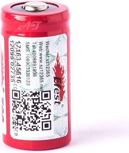 Produktbild Efest Akku IMR 16340 V2 (Pluspol erhöht) (16340, 700 mAh)