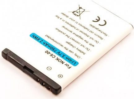 Actual product image Nokia Battery C6-00, BL-4J, SL200, SL200 EU001, SL205, SL205EU 001BS, SL215, SL215