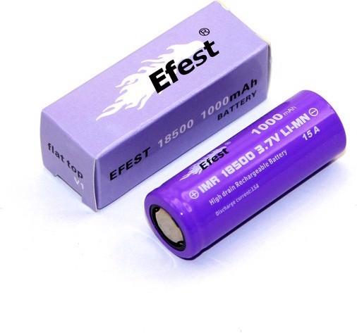 Actual product image Efest Akku Purple IMR18500 ungeschützt (1 pcs., 18500, 1000 mAh)
