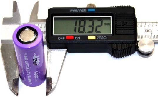 Actual product image Efest Akku Purple IMR18500 ungeschützt (1 pcs., 18500, 1000 mAh)