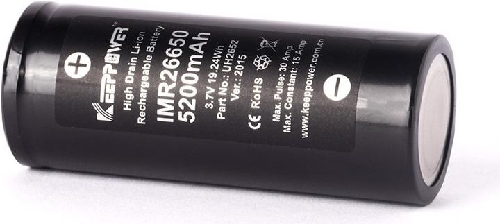 Produktbild Keeppower Akku IMR26650 - 15A (26650, 5200 mAh)