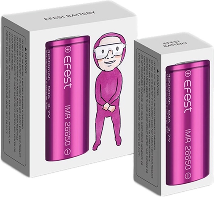 Produktbild Efest Akku Purple IMR26650 (High Drain) (1 Stk., 26650, 4200 mAh)