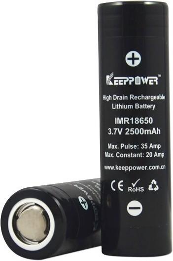 Produktbild Keeppower Akku IMR18650 Hochstromzelle (1 Stk., 18650, 2500 mAh)