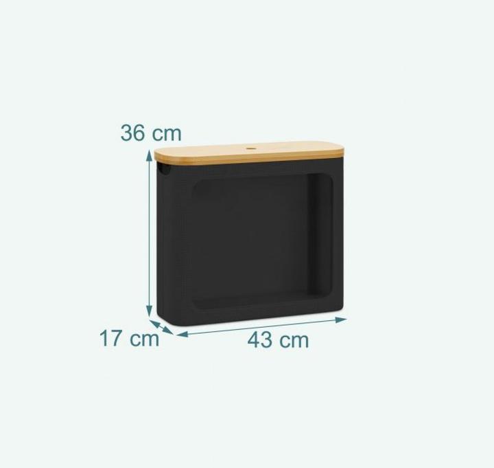 Actual product image Relaxdays Toilet roll storage