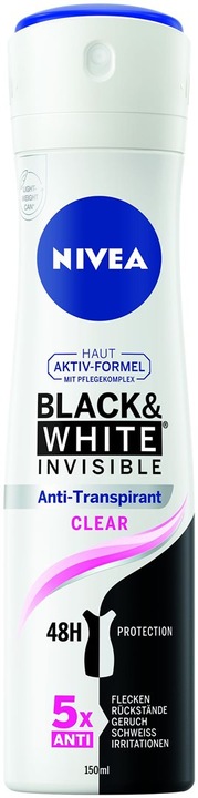 Immagine prodotto NIVEA Black & White Invisible Clear (Getto vaporizzato, 150 ml)