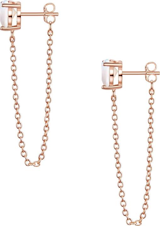 Produktbild Glanzstücke München Damen Sterling Silber Mondstein (synth.) roségold - 29958 (Sterling Silber)