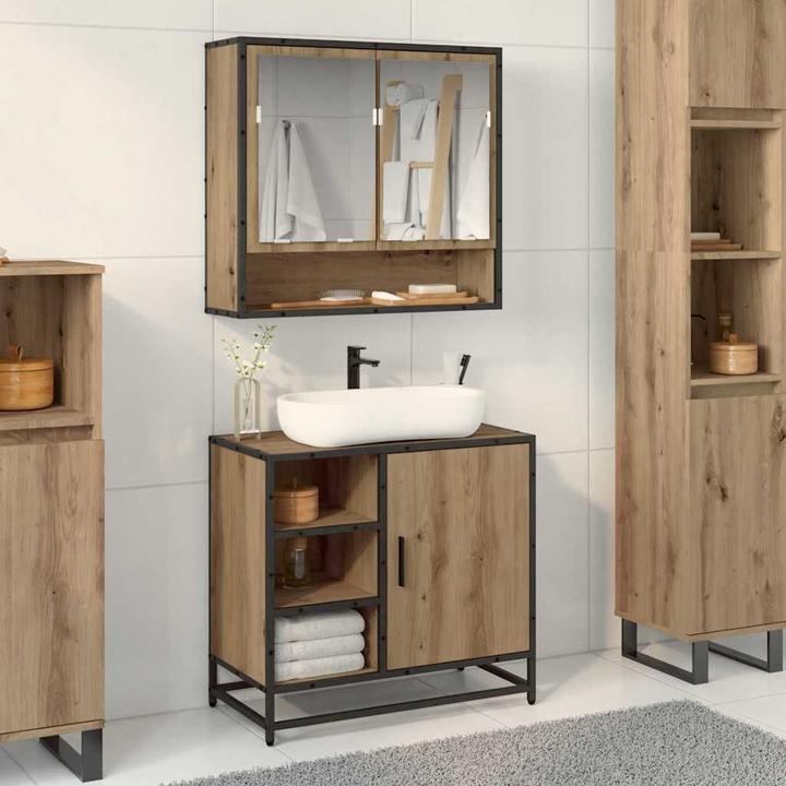 Actual product image vidaXL Badezimmer Schrank