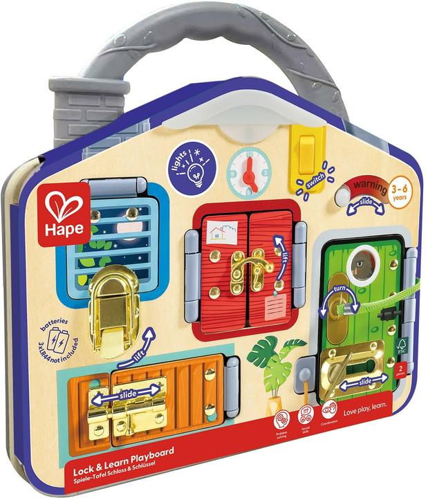 Hape Tableau de jeu Serrure & Clé