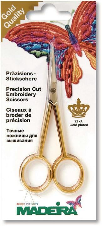 Produktbild Madeira Präzisions-Stickschere gold (16 cm)