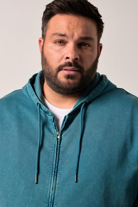 Produktbild Men+ Hoodiejacke, Sweat, Kapuze, Print, Vintage Look (XL)