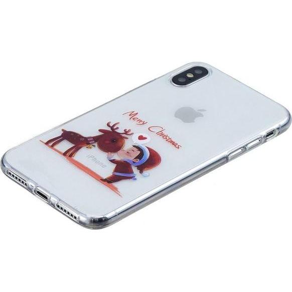 Thumbnail - MU Style Softcase mit Weihnachtsmuster (Apple iPhone XS Max), Smartphone Hülle, Mehrfarbig