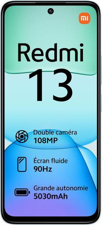 Actual product image Xiaomi Redmi 13 (256 GB, Ocean Blue, 6.79", Hybrid Dual SIM, 108 Mpx, 4G)