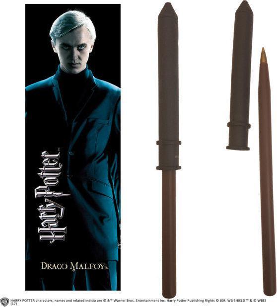 Actual product image Noble Collection Harry Potter: Draco Malfoy Wand Pen and Bookmark