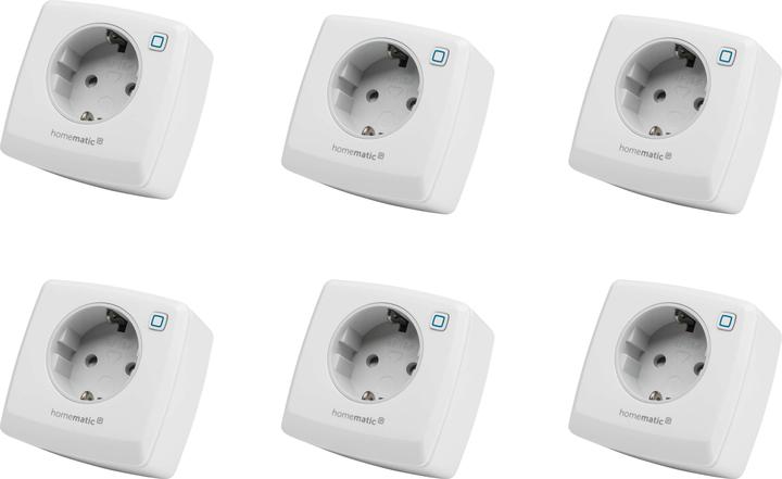 Produktbild Homematic IP 157337A0, Schalt-Messsteckdose, 6 Stück