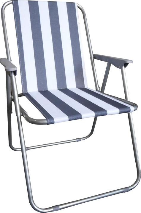 Casativo Camping Klappstuhl, blau/weiss