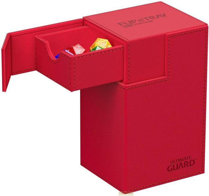 Image du produit Ultimate Guard Flip'n'Tray 80+ XenoSkin Monocolor Rouge