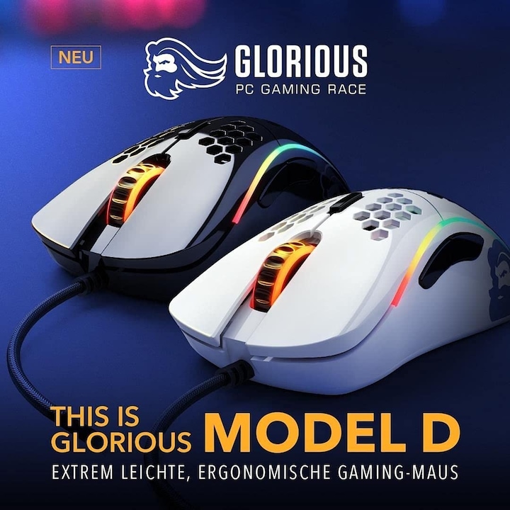 Actual product image Glorious PC Gaming Race model D (Cable)