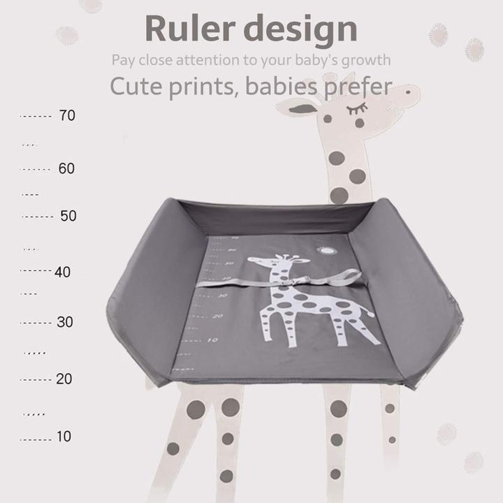 Immagine prodotto Mupai Mobiler Wickeltisch mit Auflage, Sicherheitsgurt und Ablagefächern