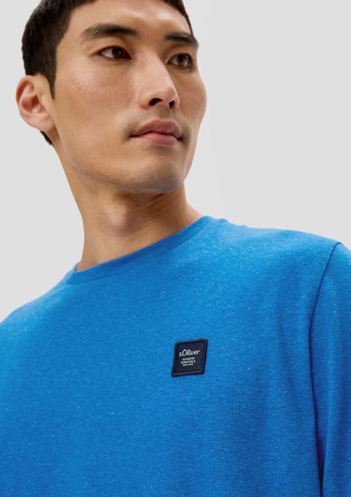 Produktbild s.Oliver T-Shirt Meliertes Langarmshirt (S)