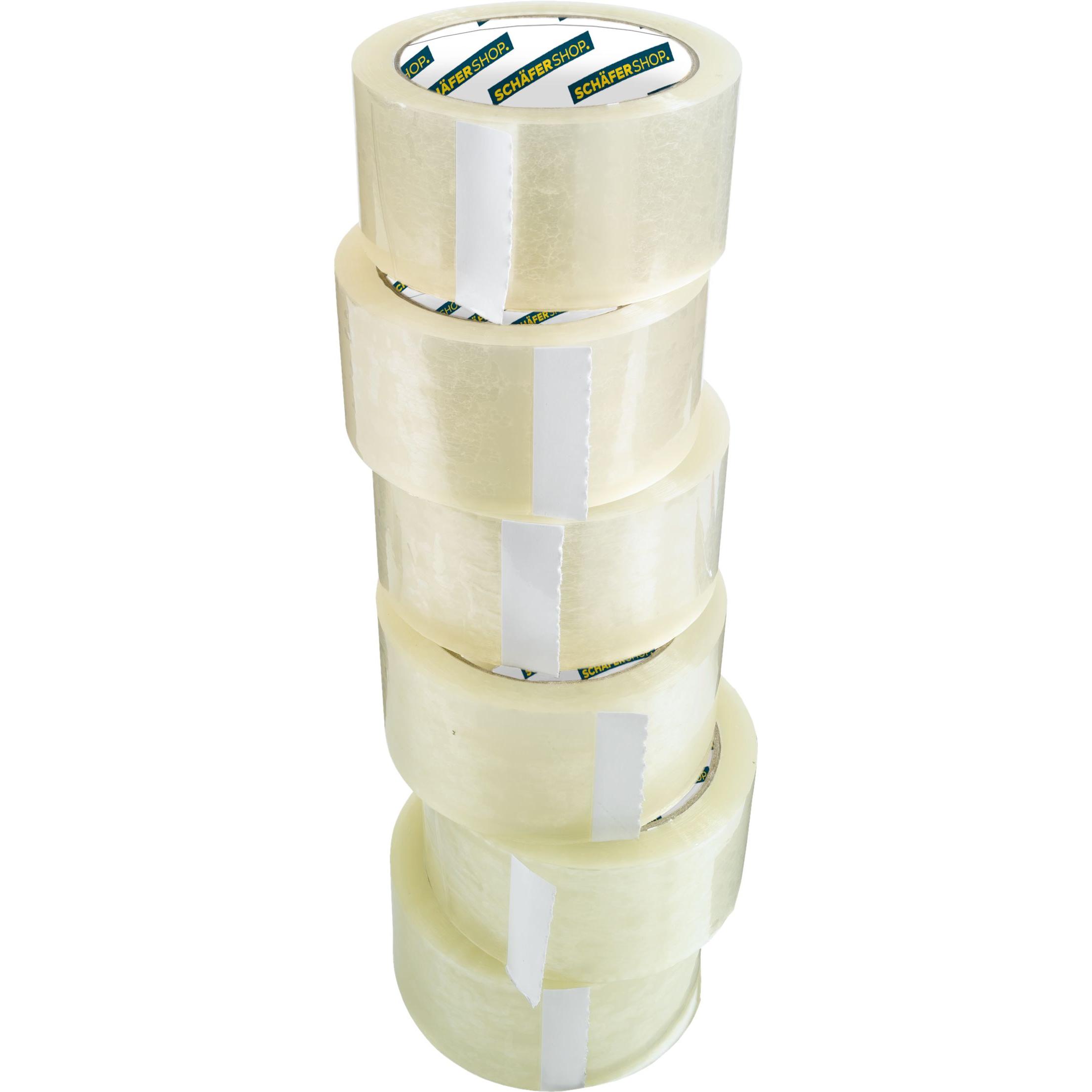 4x Schäfer Shop, Klebeband, Qualitäts-Klebeband, transparent (50 mm)