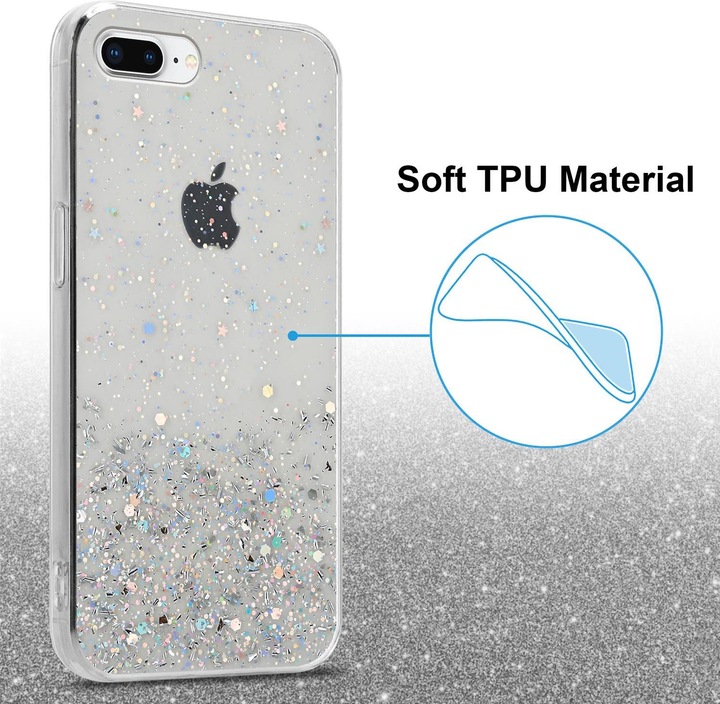 Actual product image Cadorabo TPU cover sparkling glitter (Apple iPhone 7 Plus, Apple iPhone 7s Plus)