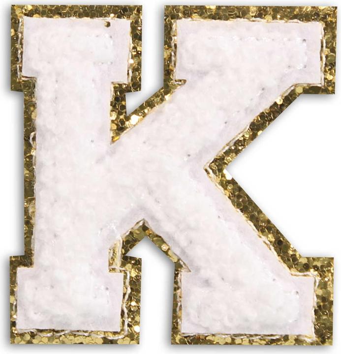 Actual product image PhoneLook Sticker Sticker for mobile/tablet/computer 3D embroidered letter K