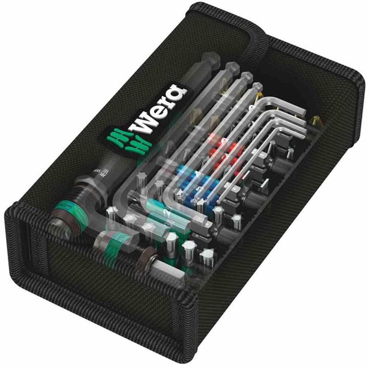 Actual product image Wera Kraftform Kompakt 100 (Hexagon socket TX M10, Hexagon socket TX M15, Hexagon socket TX M20, Hexagon socket TX M30, Cross Phillips PH M1, Cross Phillips PH M2, Hexagon socket TX M25, Hexagon socket TX M40, Cross Pozidriv PZ M1, Cross Pozidriv PZ M2, Cross Phillips PH M3, Cross Pozidriv PZ M3)