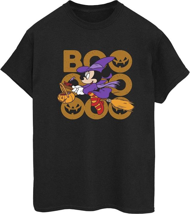 Actual product image Disney Womens/Ladies Boo Minnie Mouse Witch Cotton Boyfriend T-Shirt (5XL)